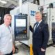 CSM Steelstock MD, Grant Moore, with Ficep UK Sales Director, Chris Berriman